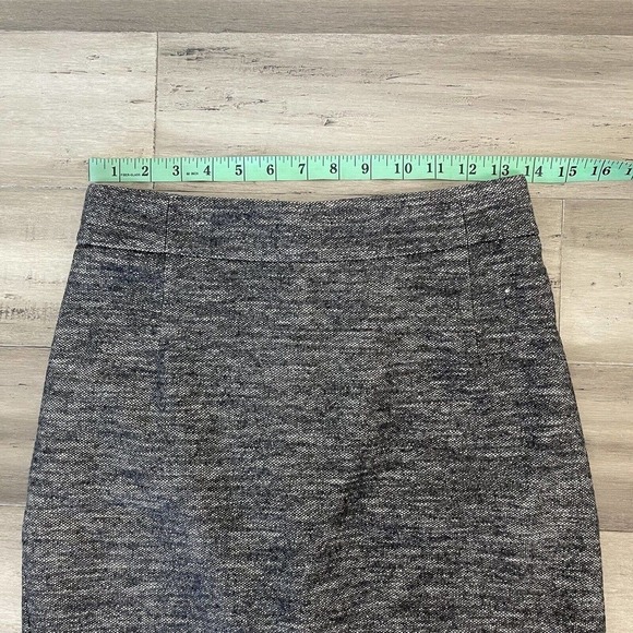 Theory Tweed Pencil Skirt Wool Blend Gray 4 - Picture 9 of 10